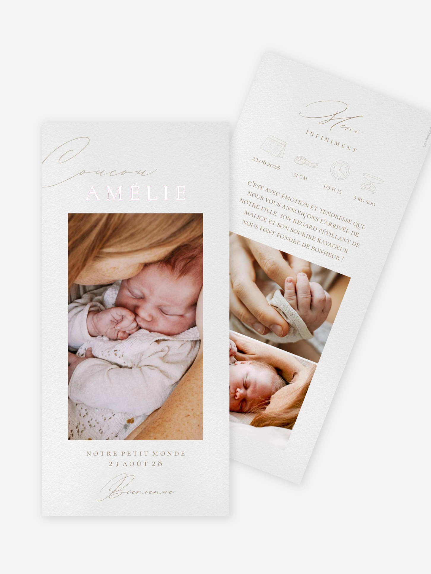 Faire-part naissance Notre Monde