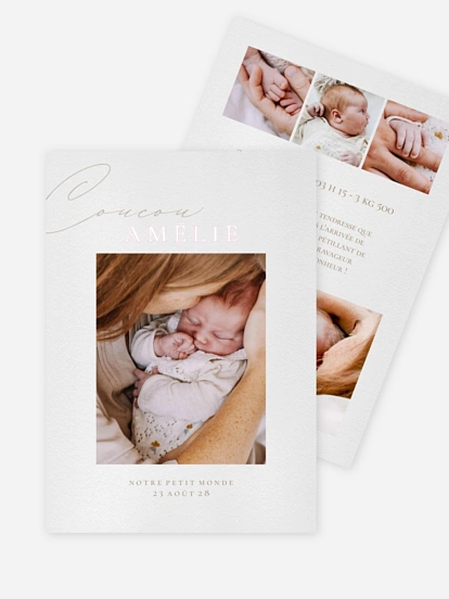 Faire-part naissance Notre Monde