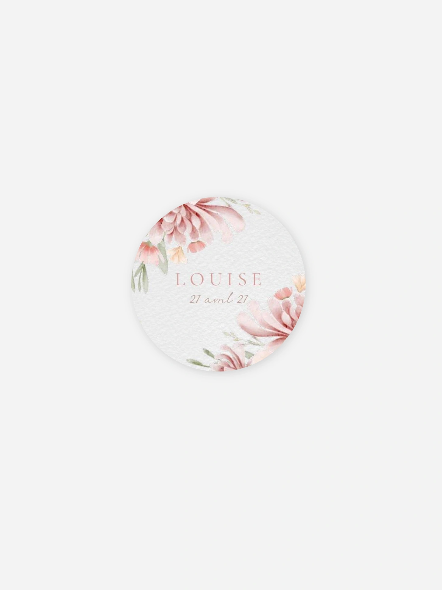 Stickers naissance Enfant de la Rose