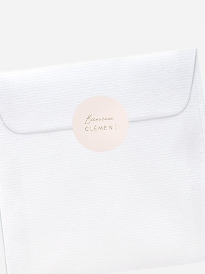 Stickers naissance Rayures ondulées