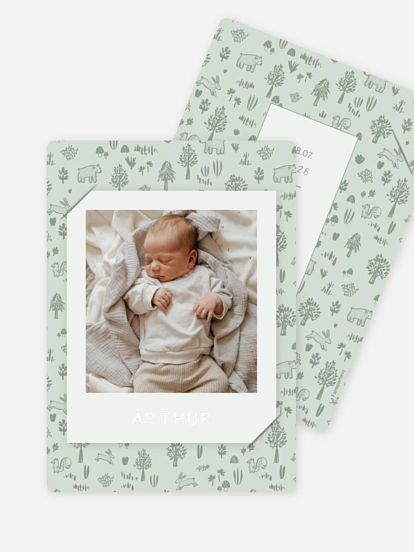 Faire-part naissance Little Forest