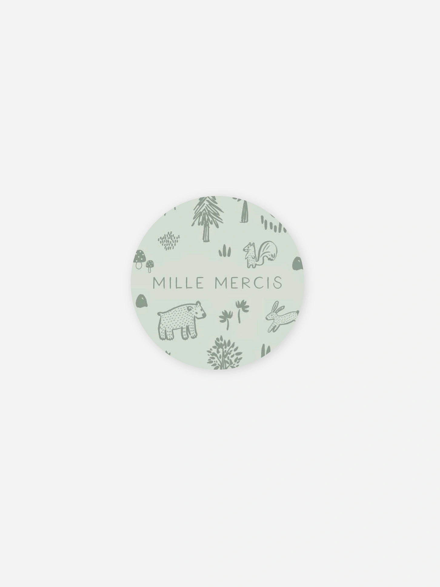 Stickers naissance Little Forest