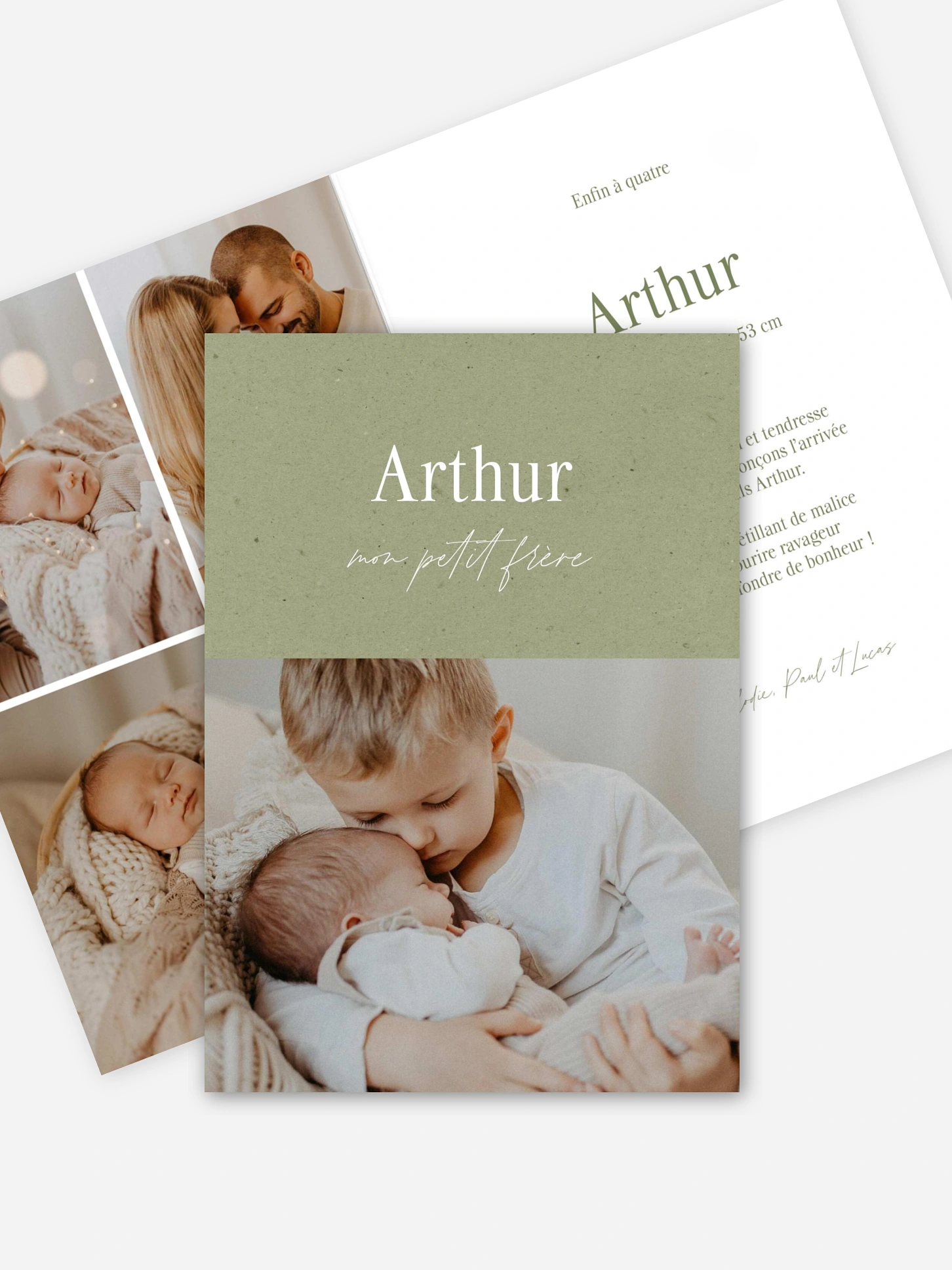 Faire-part naissance Déjà complices