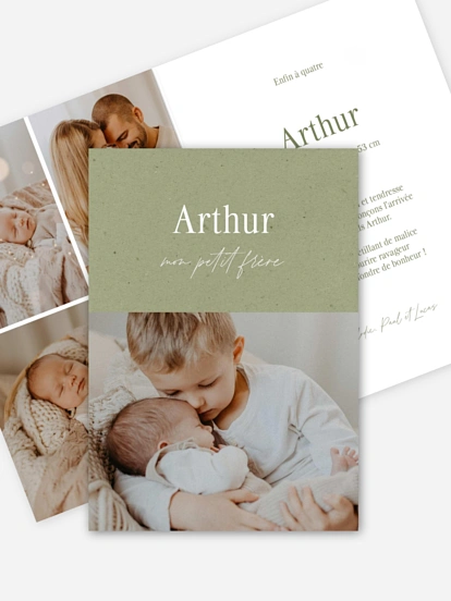 Faire-part naissance Déjà complices
