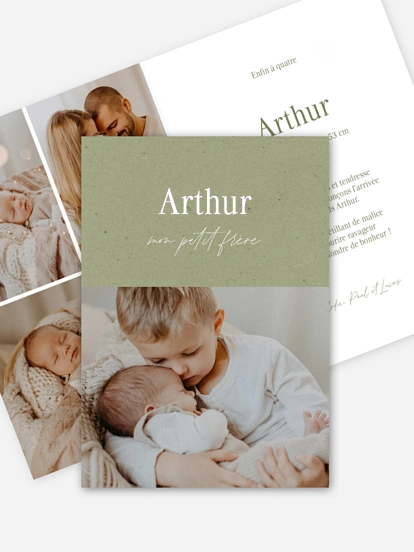 Faire-part naissance Déjà complices