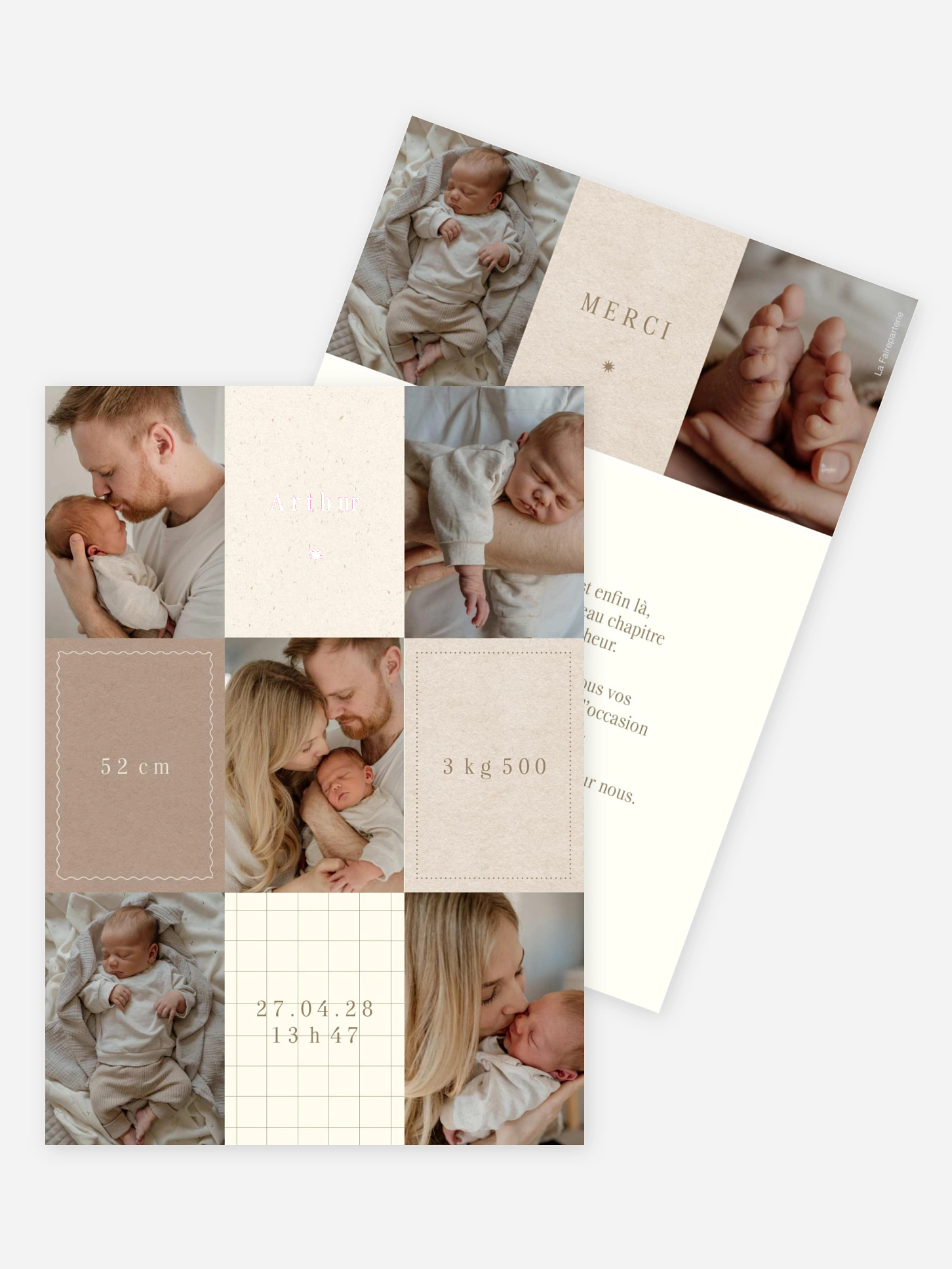 Faire-part naissance Notre étoile
