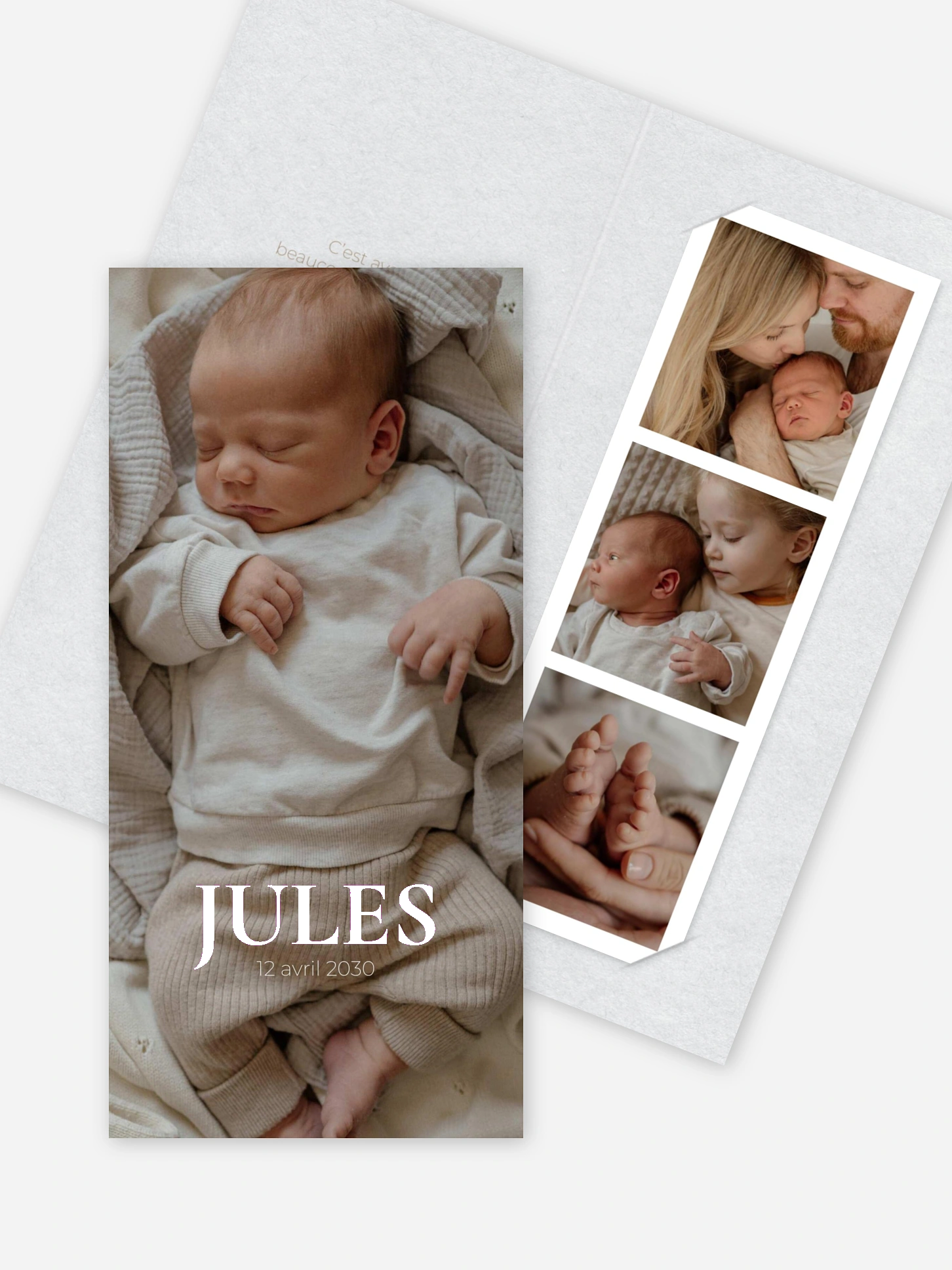 Faire-part naissance Mon petit amour