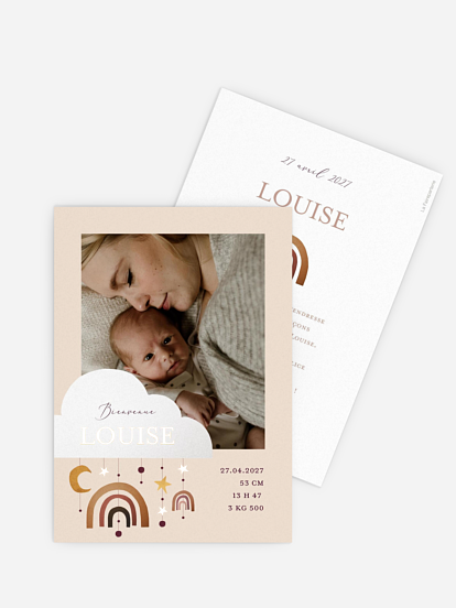 Faire-part naissance Nuit enchantée