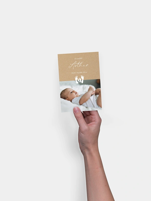 Faire-part naissance Famille de pieds