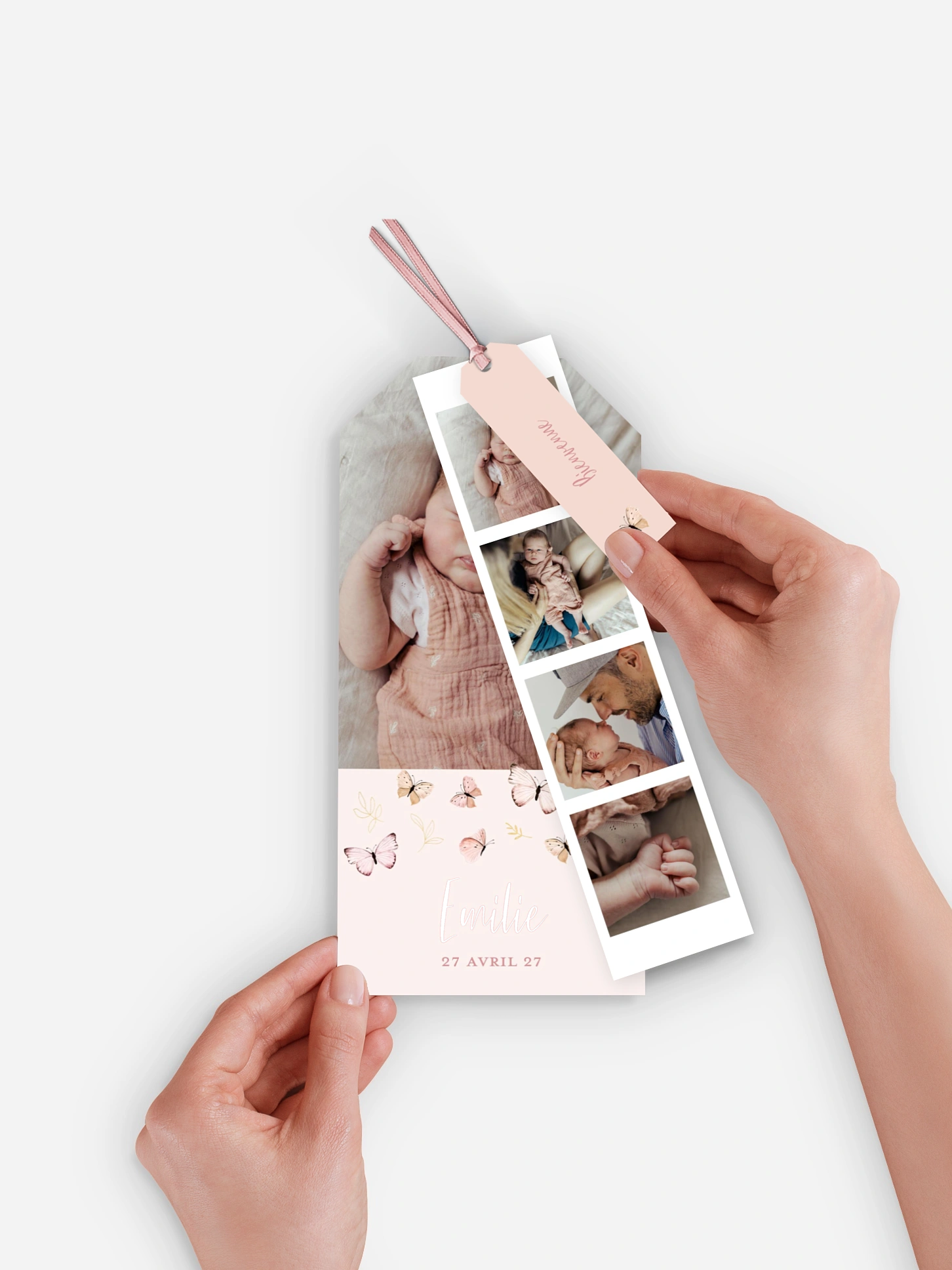 Faire-part naissance Petits papillons 2