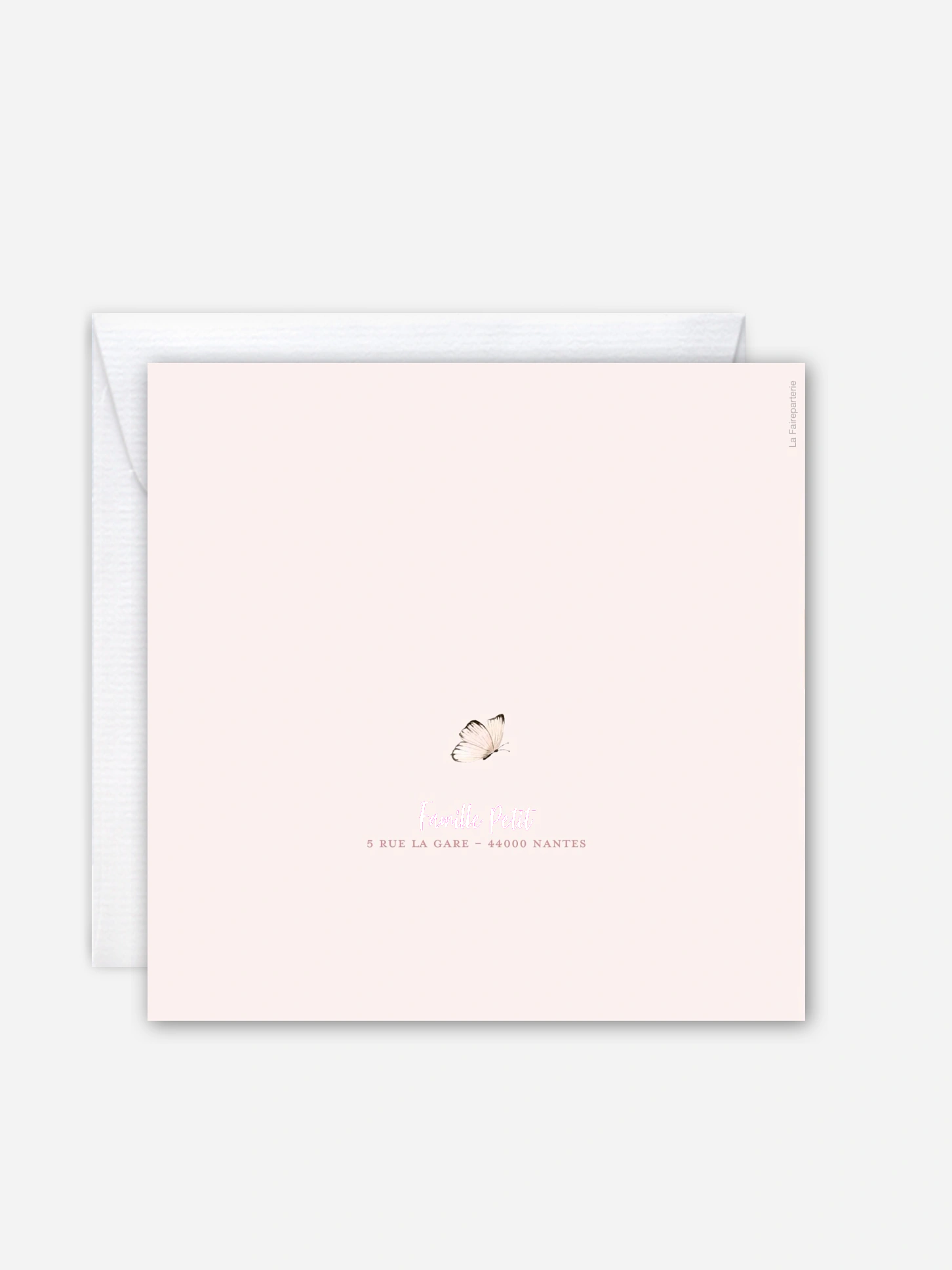 Faire-part naissance Petits papillons 2