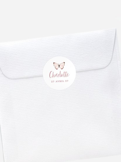 Stickers naissance Petits papillons 2 