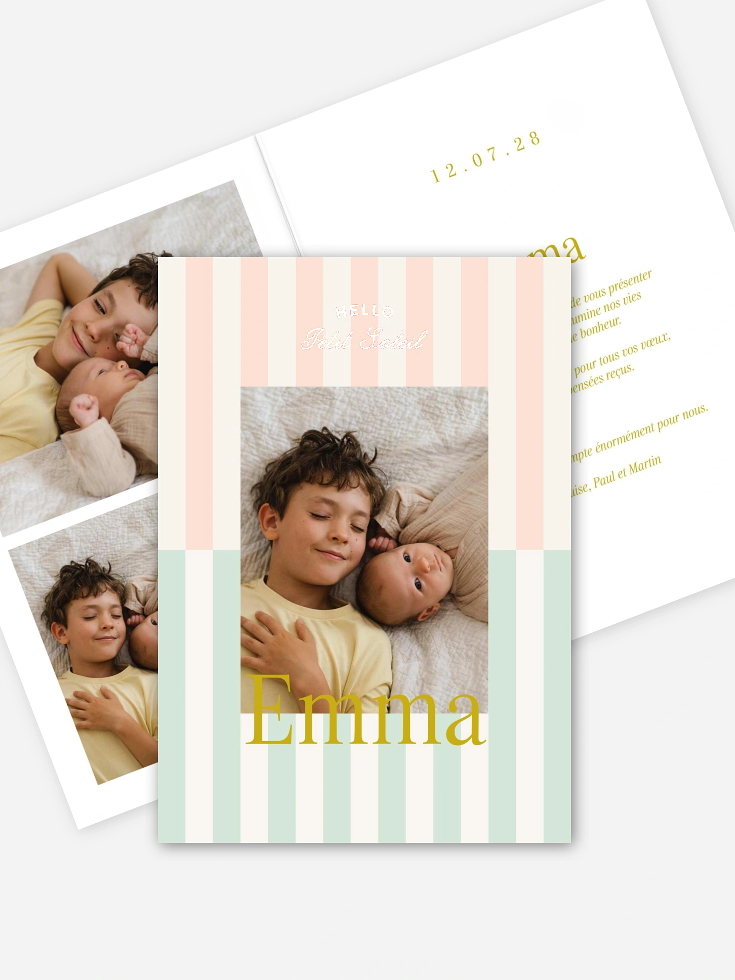 Faire-part naissance Doux Rayons