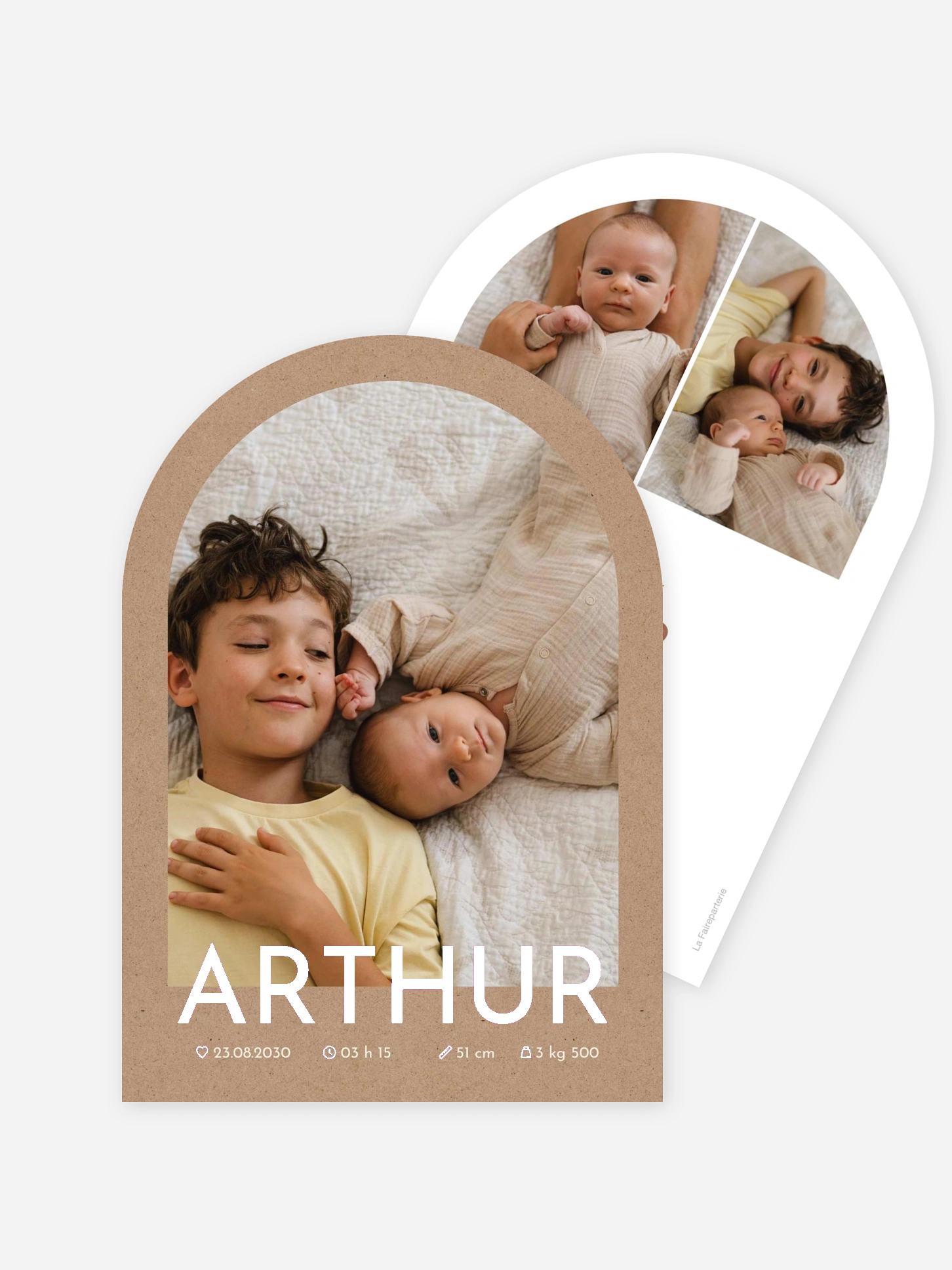 Faire-part naissance Petit grand amour