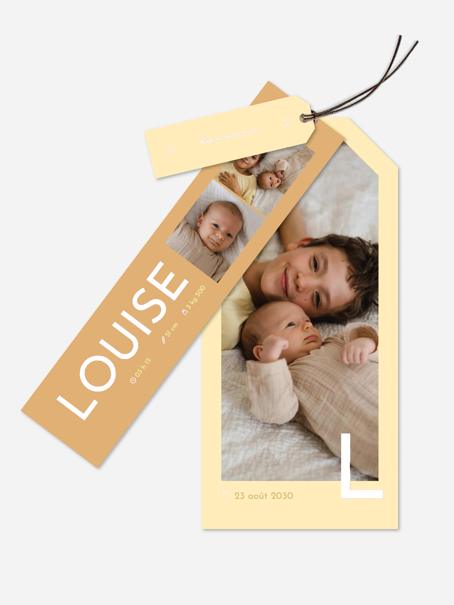 Faire-part naissance Petit grand amour