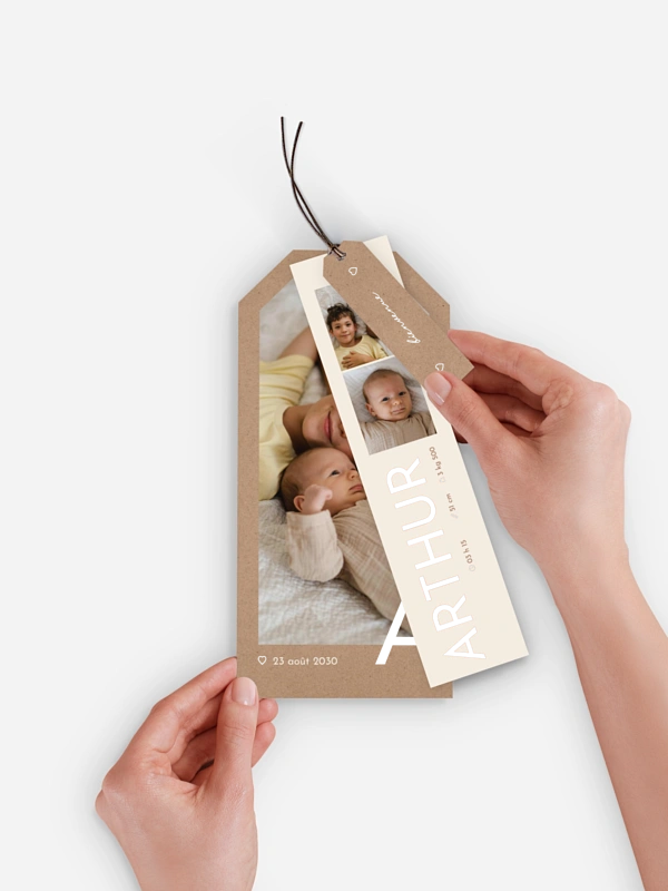 Faire-part naissance Petit grand amour