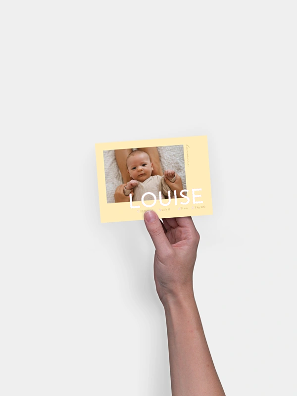 Faire-part naissance Petit grand amour