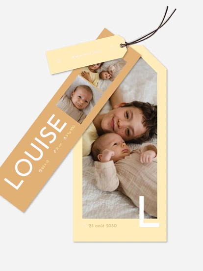 Faire-part naissance Petit grand amour