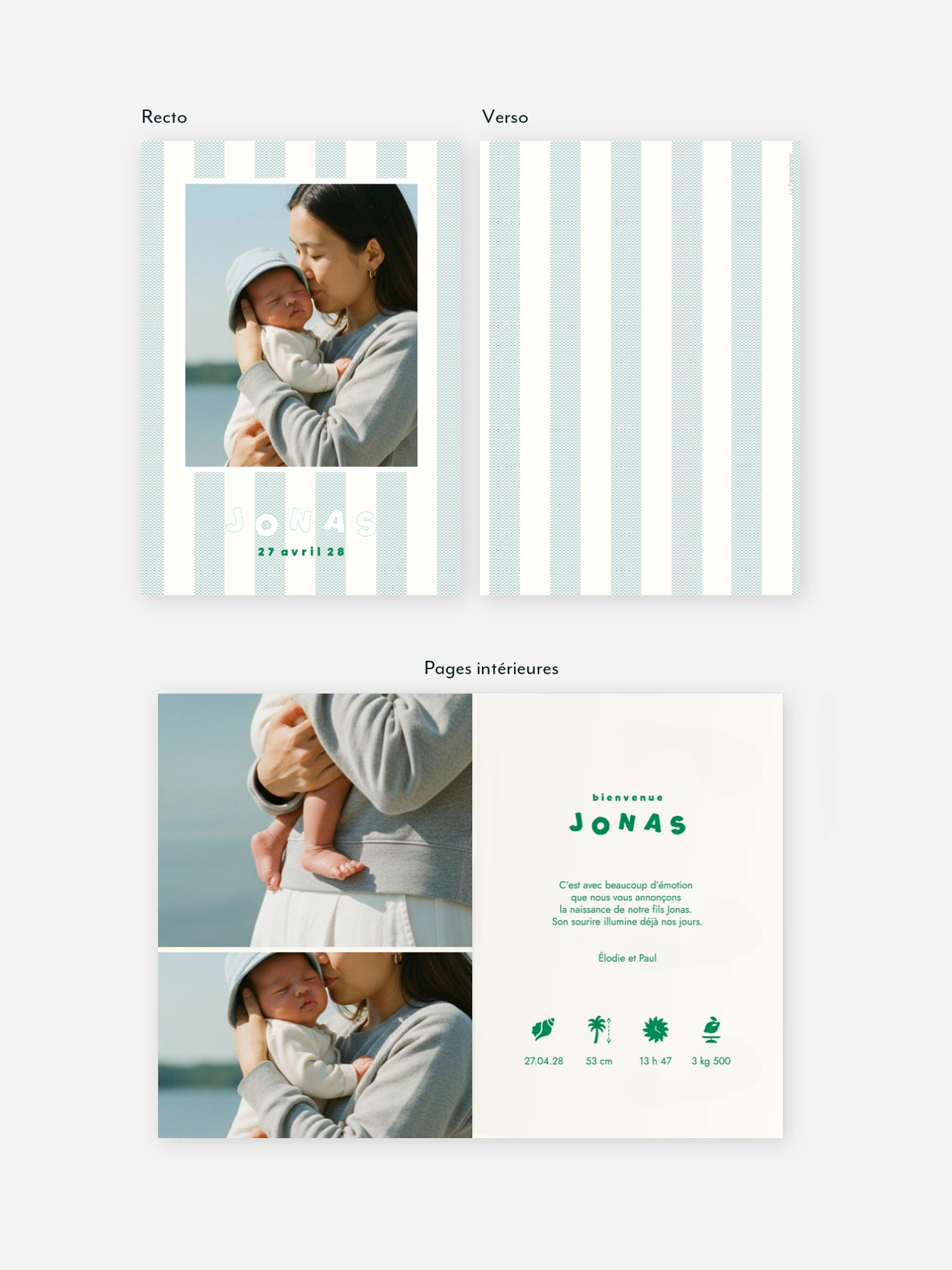 Faire-part naissance Brise marine
