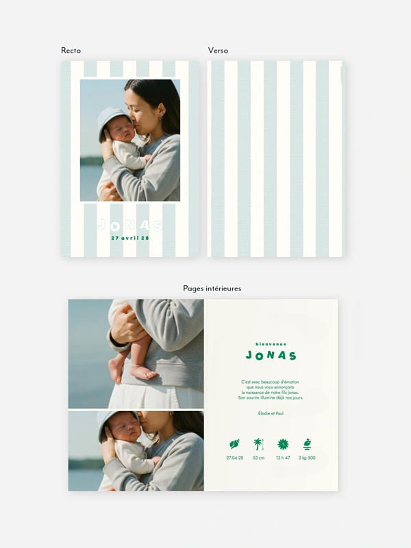 Faire-part naissance Brise marine