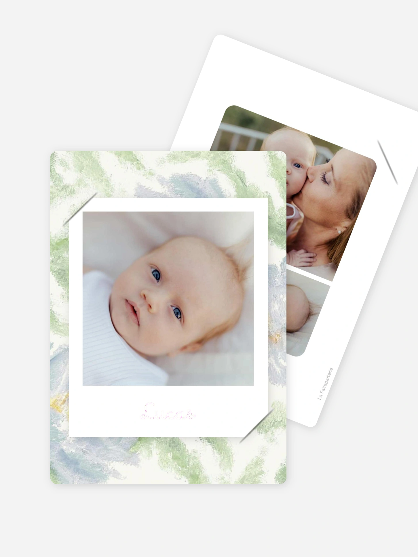 Faire-part naissance Vent de fleurs