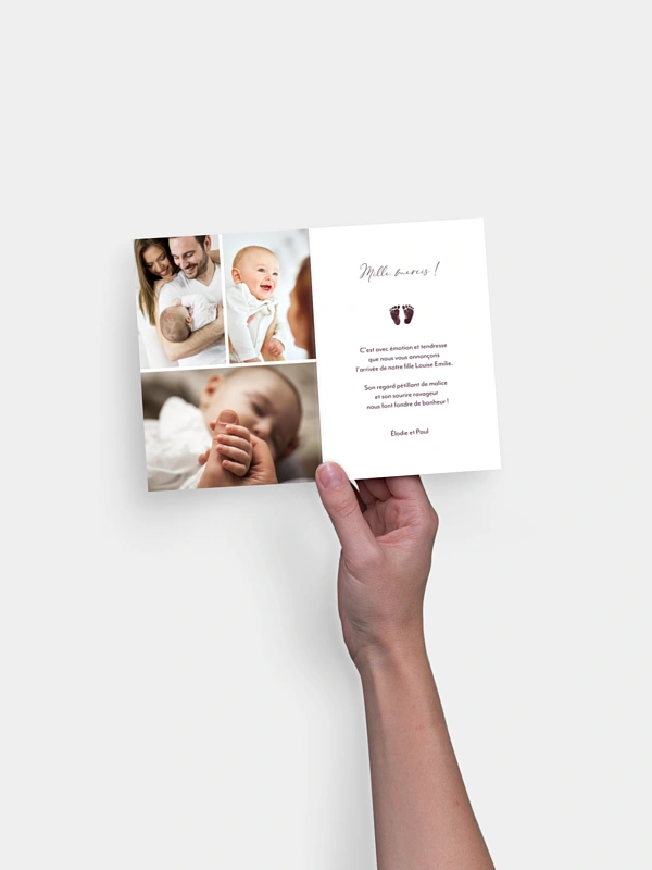 Faire-part naissance De si petits pieds