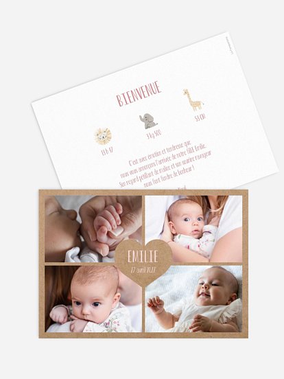 Faire-part naissance Coucou toi
