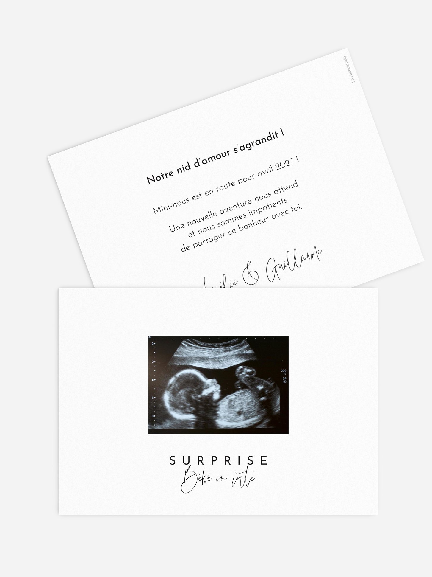 Carte annonce grossesse Coming Soon