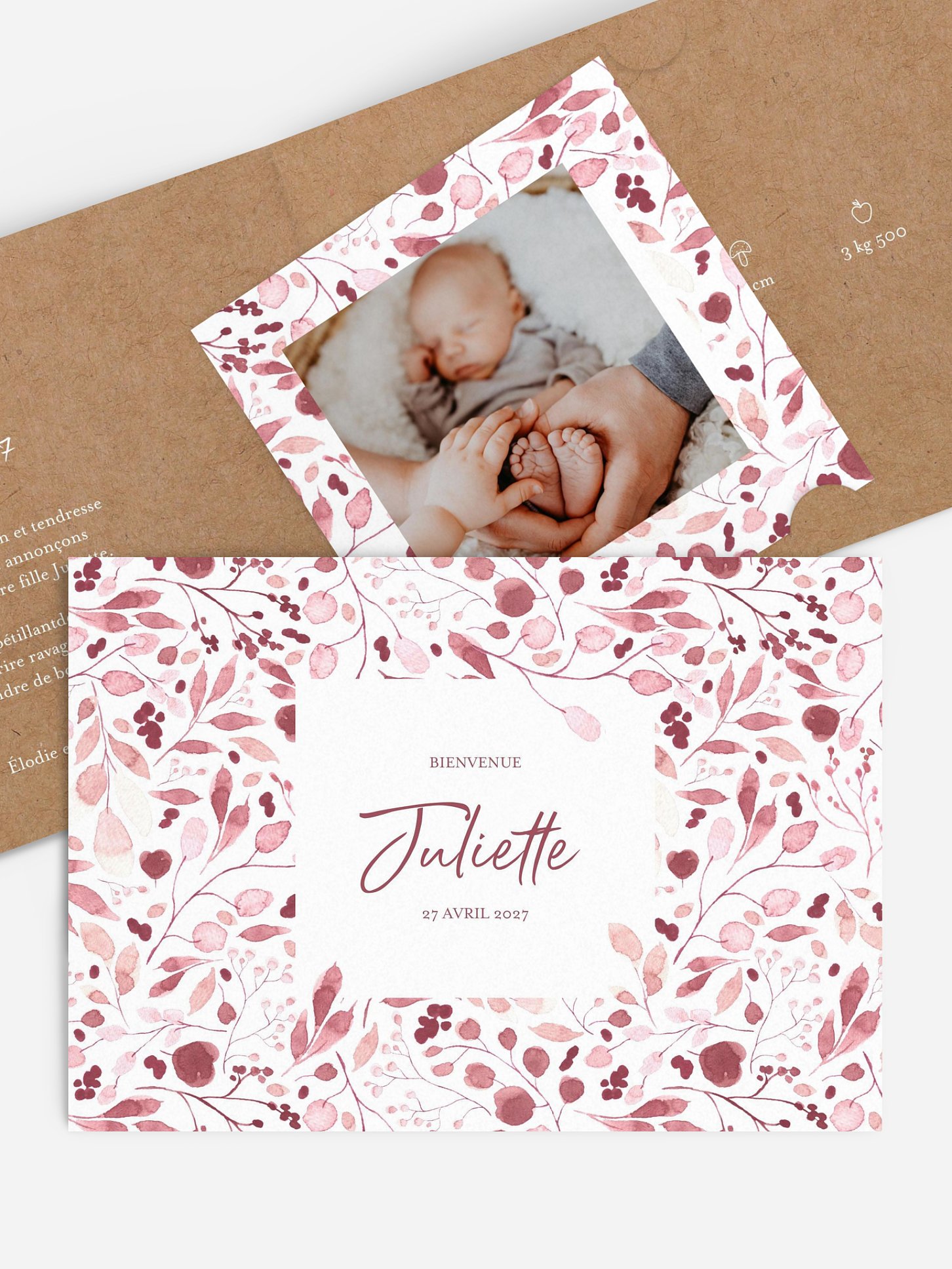 Faire-part naissance All The Rosery