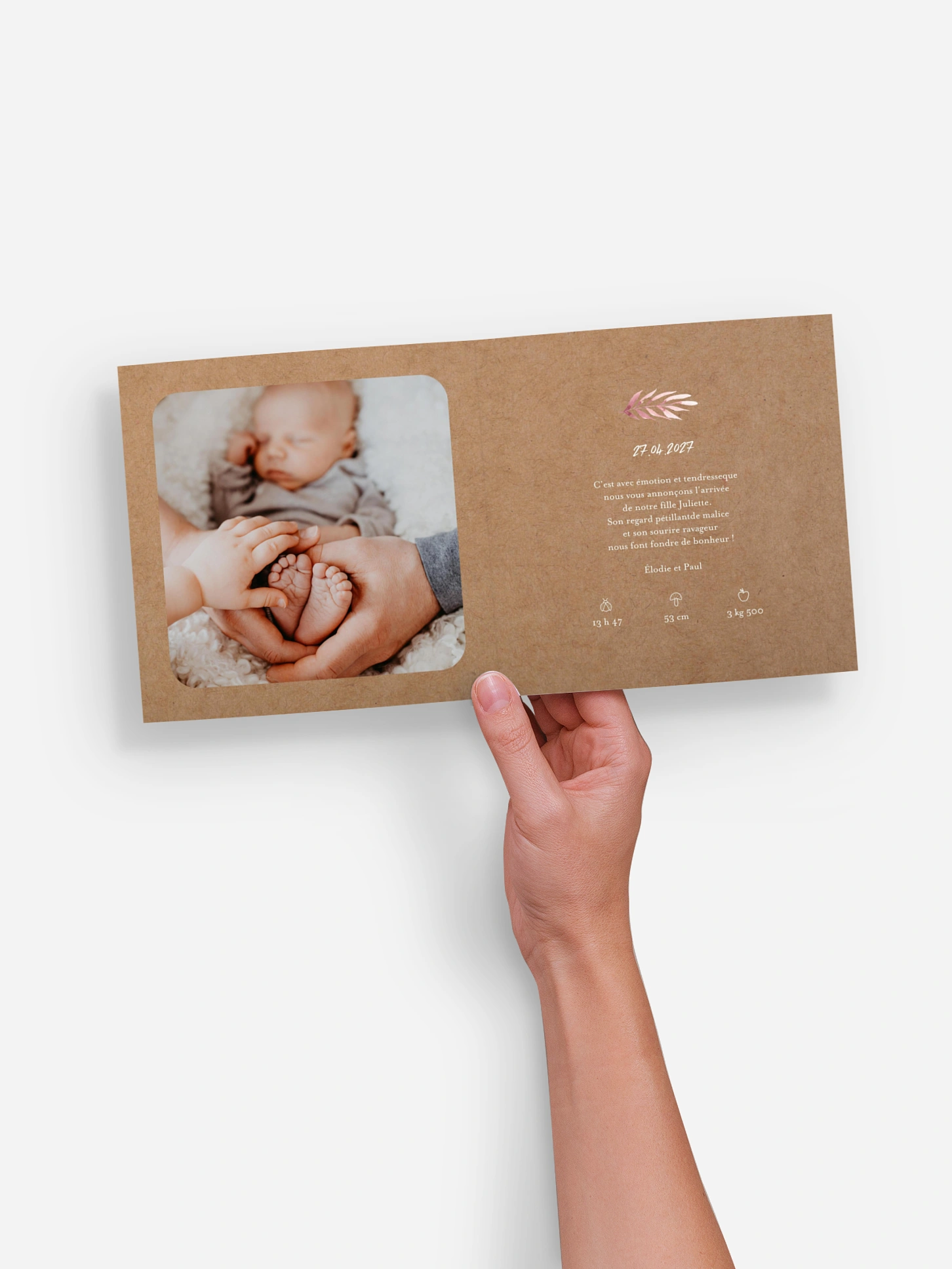 Faire-part naissance All The Rosery