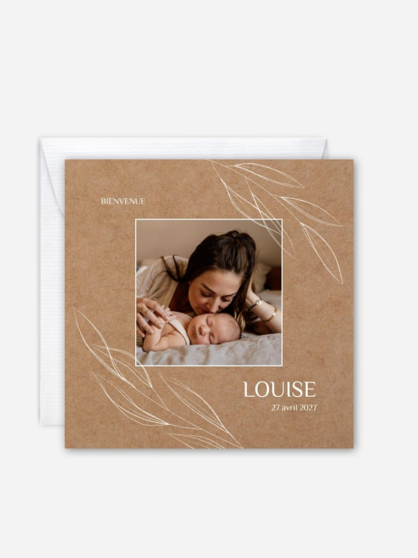Faire-part naissance Poésie délicate
