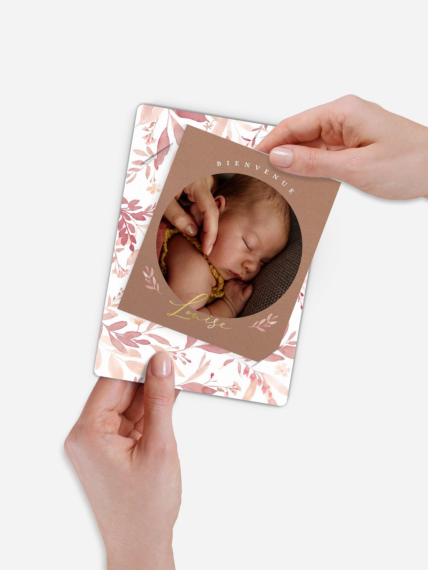 Faire-part naissance Enfant fleur