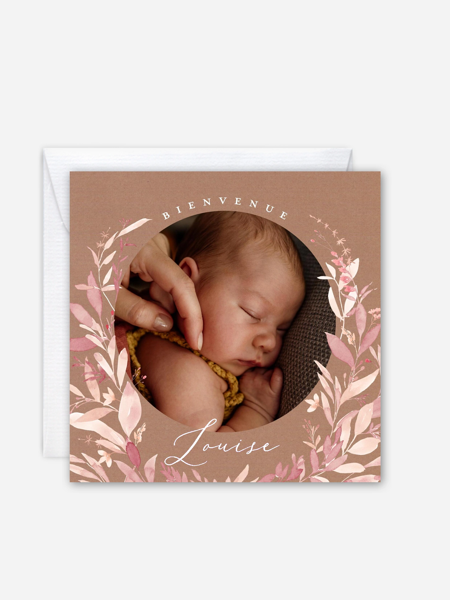 Faire-part naissance Enfant fleur