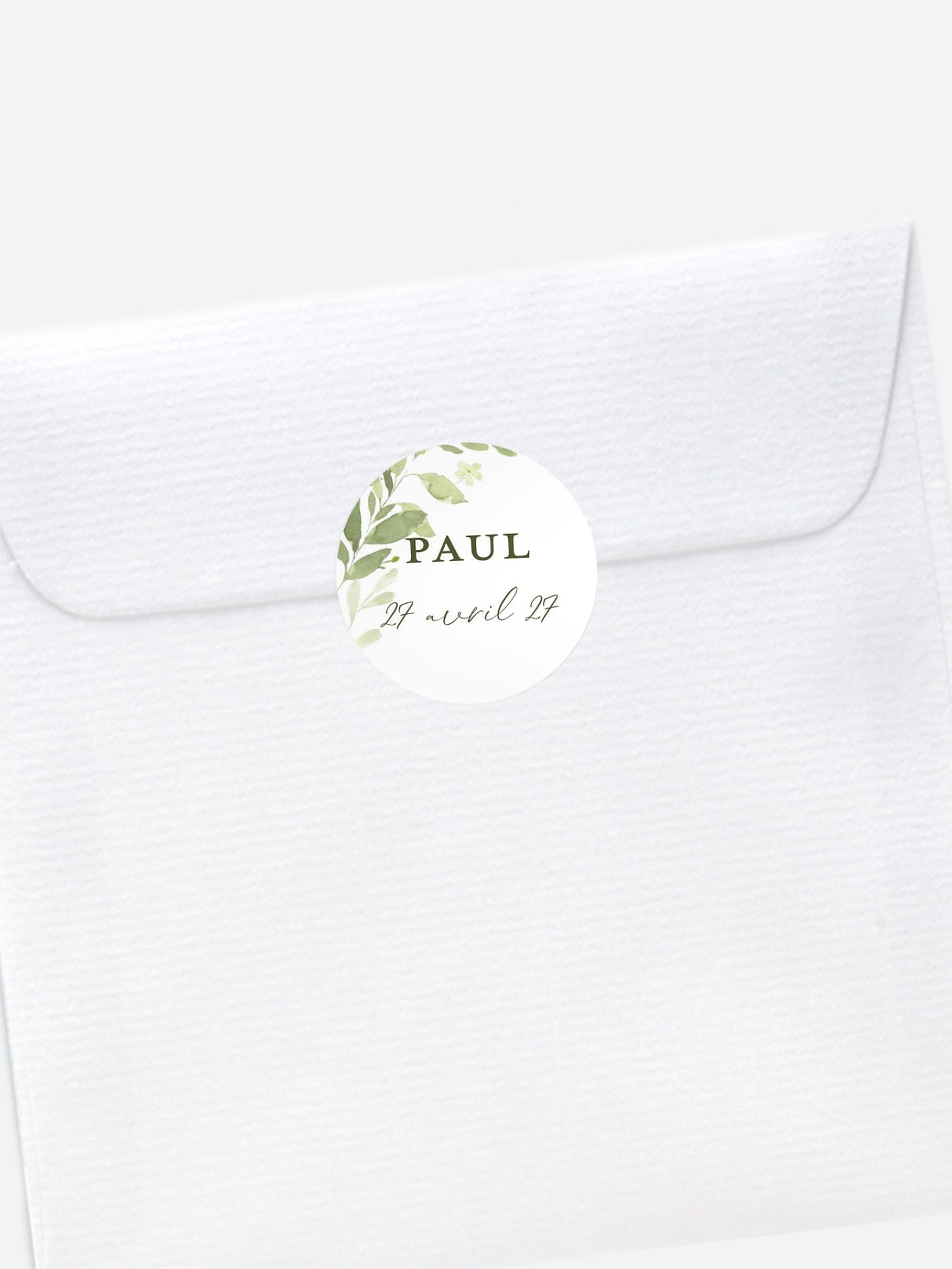 Stickers naissance Enfant fleur