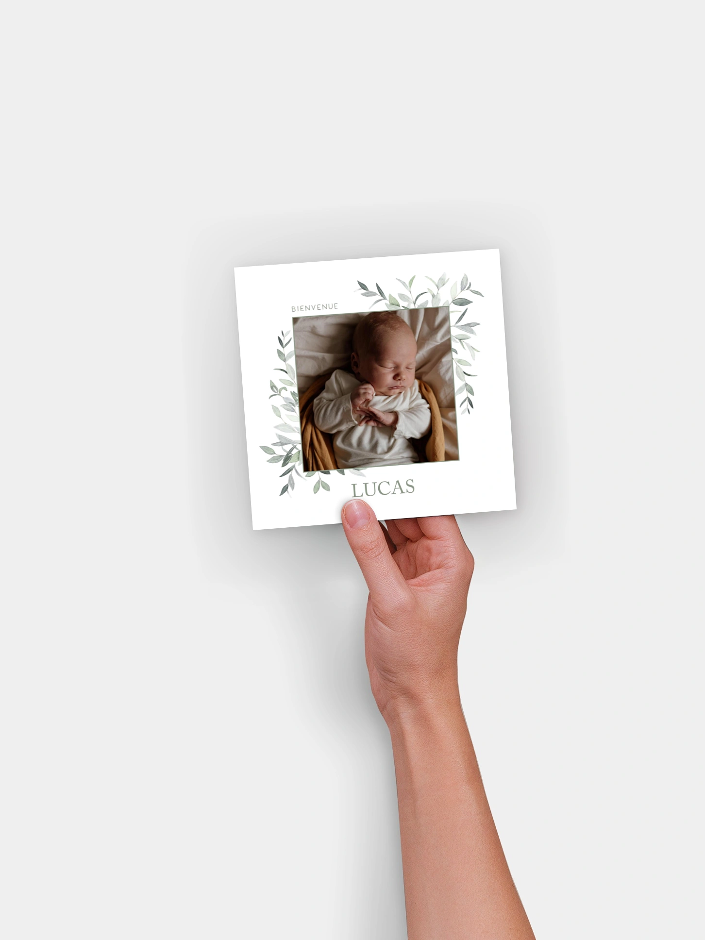 Faire-part naissance Ornament floral