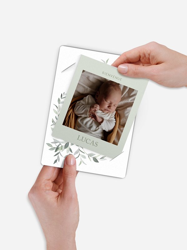 Faire-part naissance Ornament floral