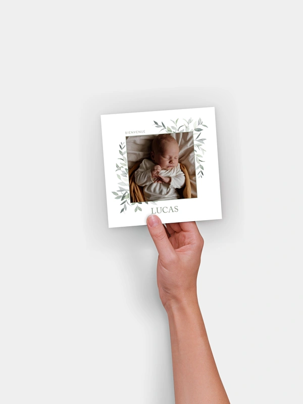 Faire-part naissance Ornament floral
