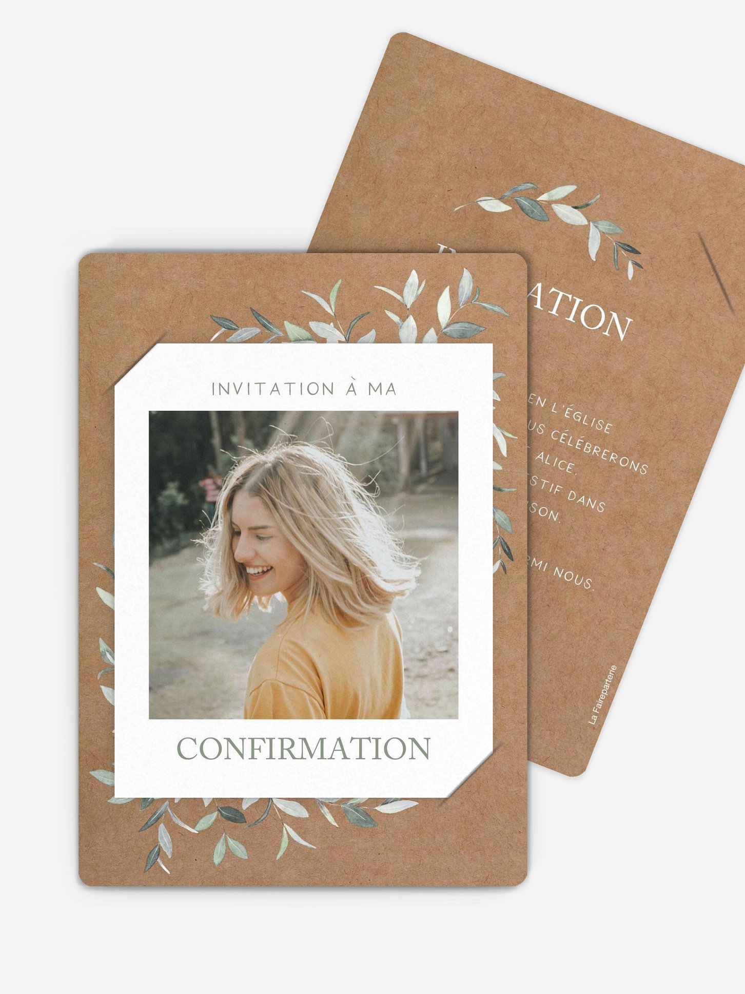 Invitation Confirmation Ornament floral