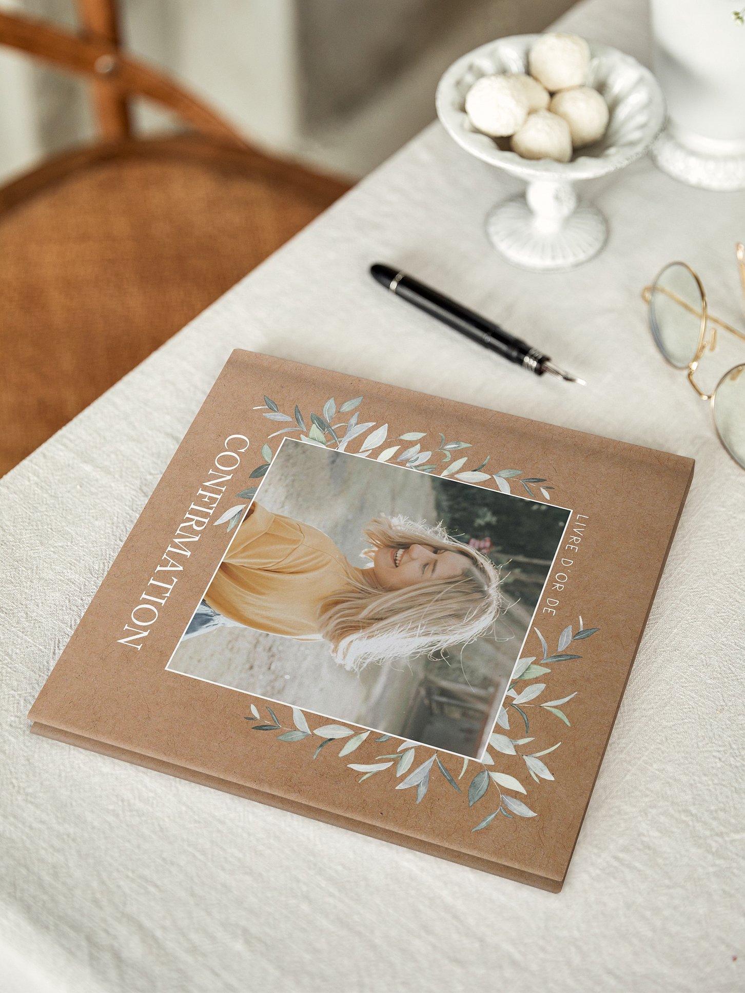 Livre d’or confirmation Ornament floral