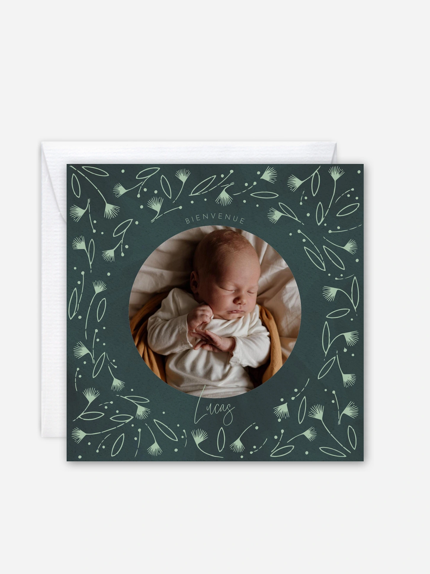 Faire-part naissance Cadre élégant