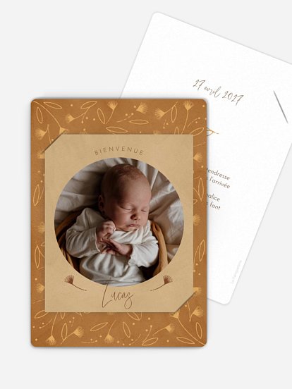 Faire-part naissance Cadre élégant