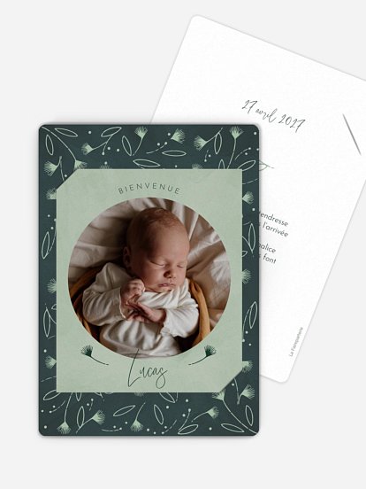 Faire-part naissance Cadre élégant