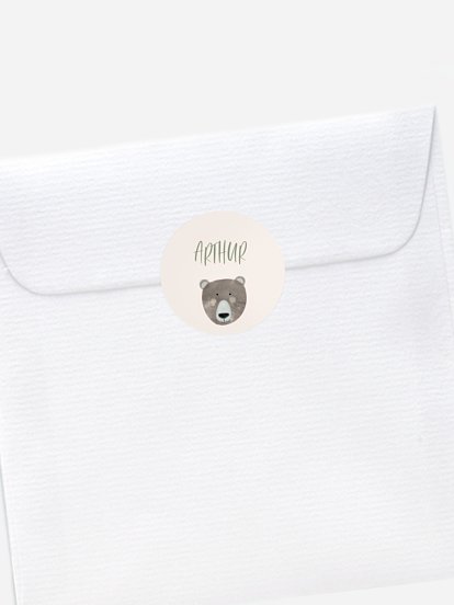 Stickers naissance Mobile de la forêt