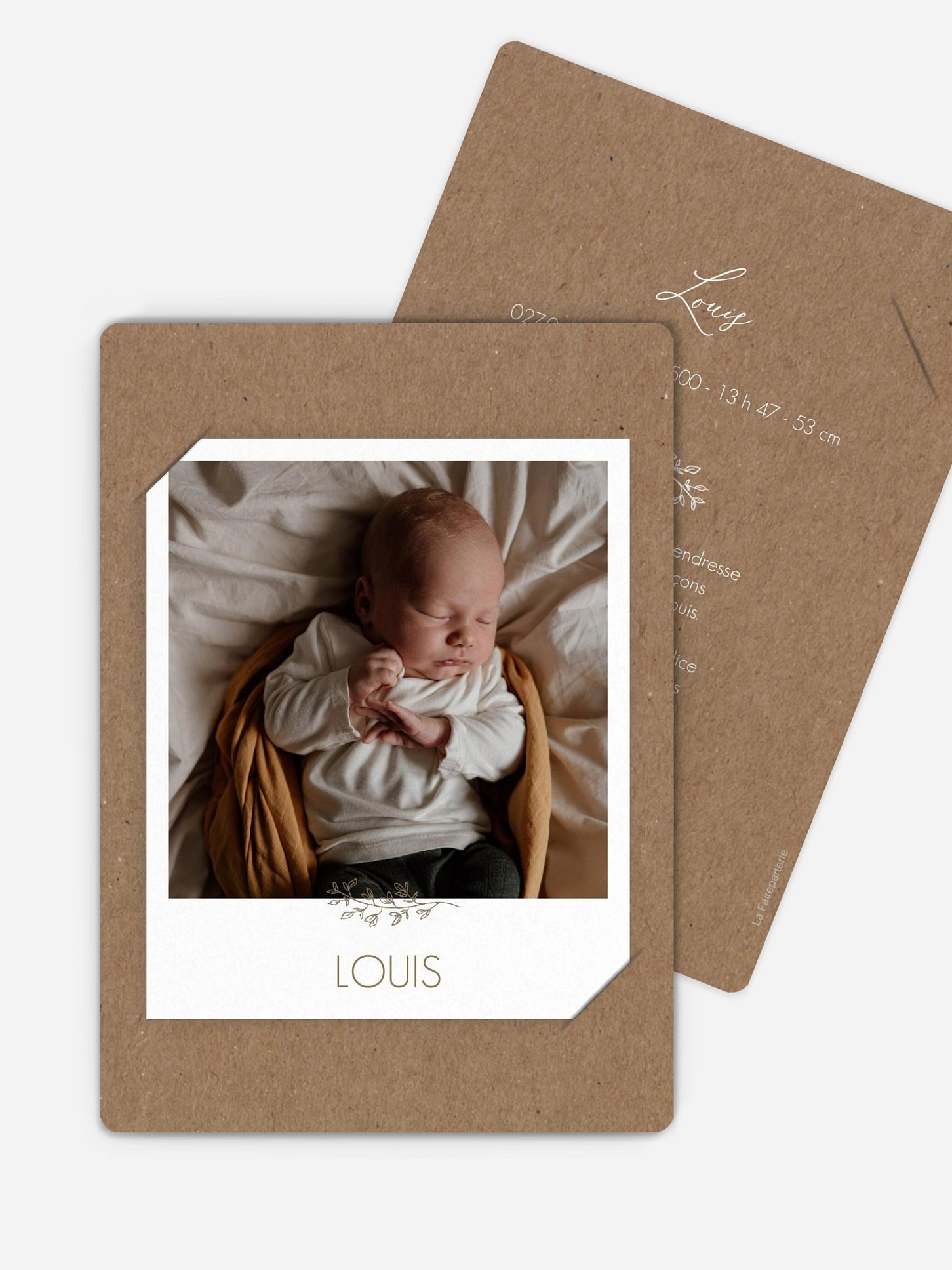 Faire-part naissance Lovely baby