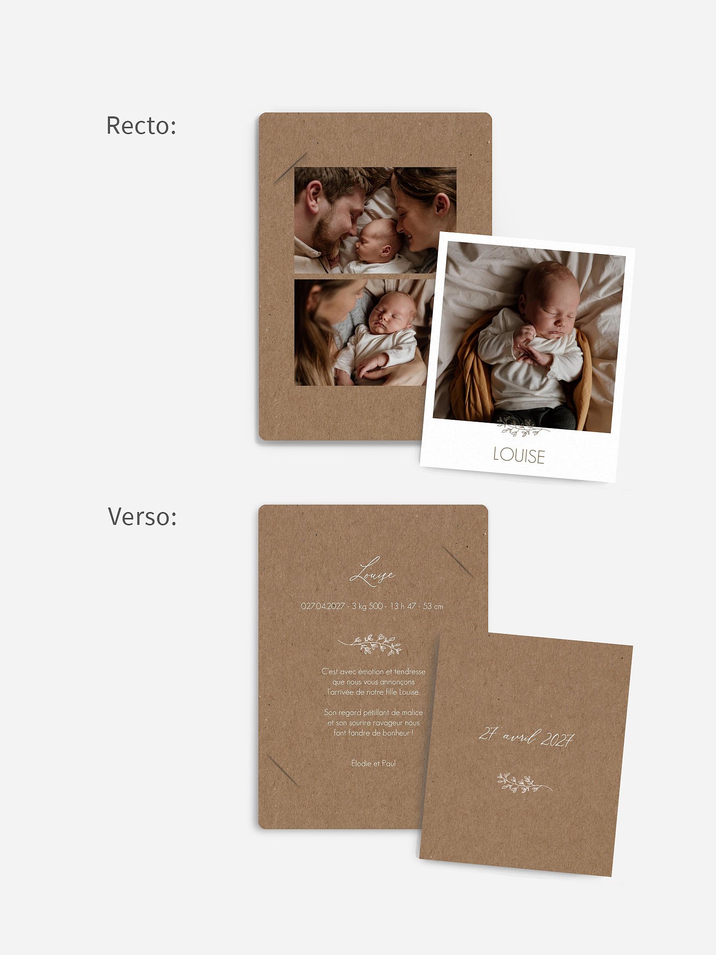 Faire-part naissance Lovely baby
