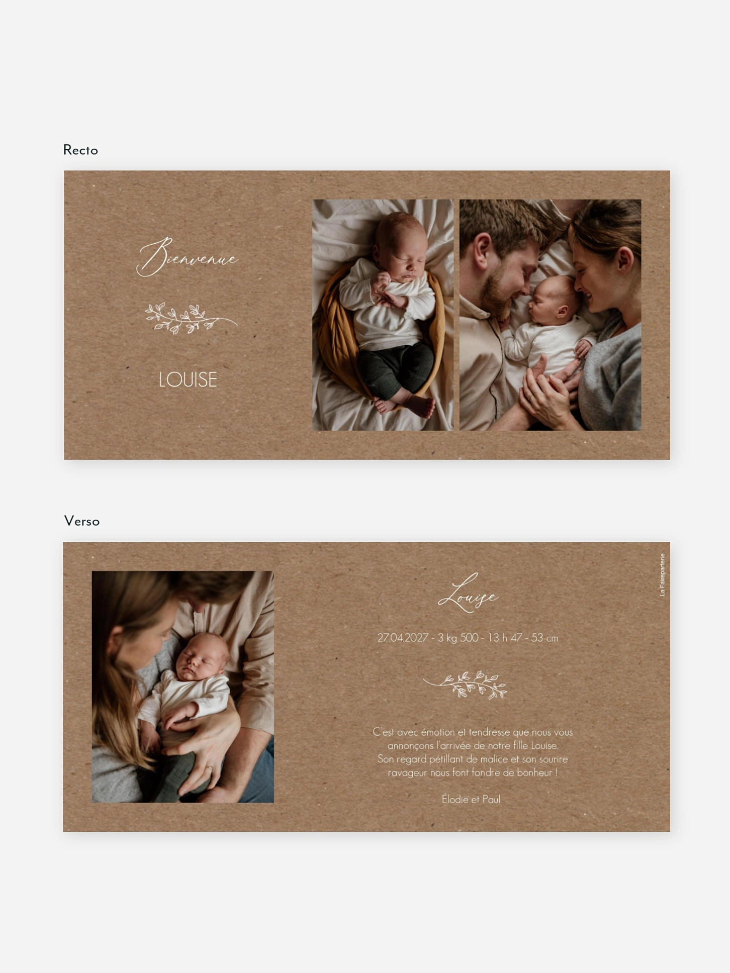 Faire-part naissance Lovely baby