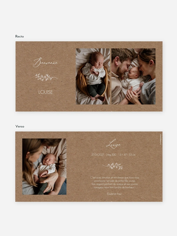 Faire-part naissance Lovely baby