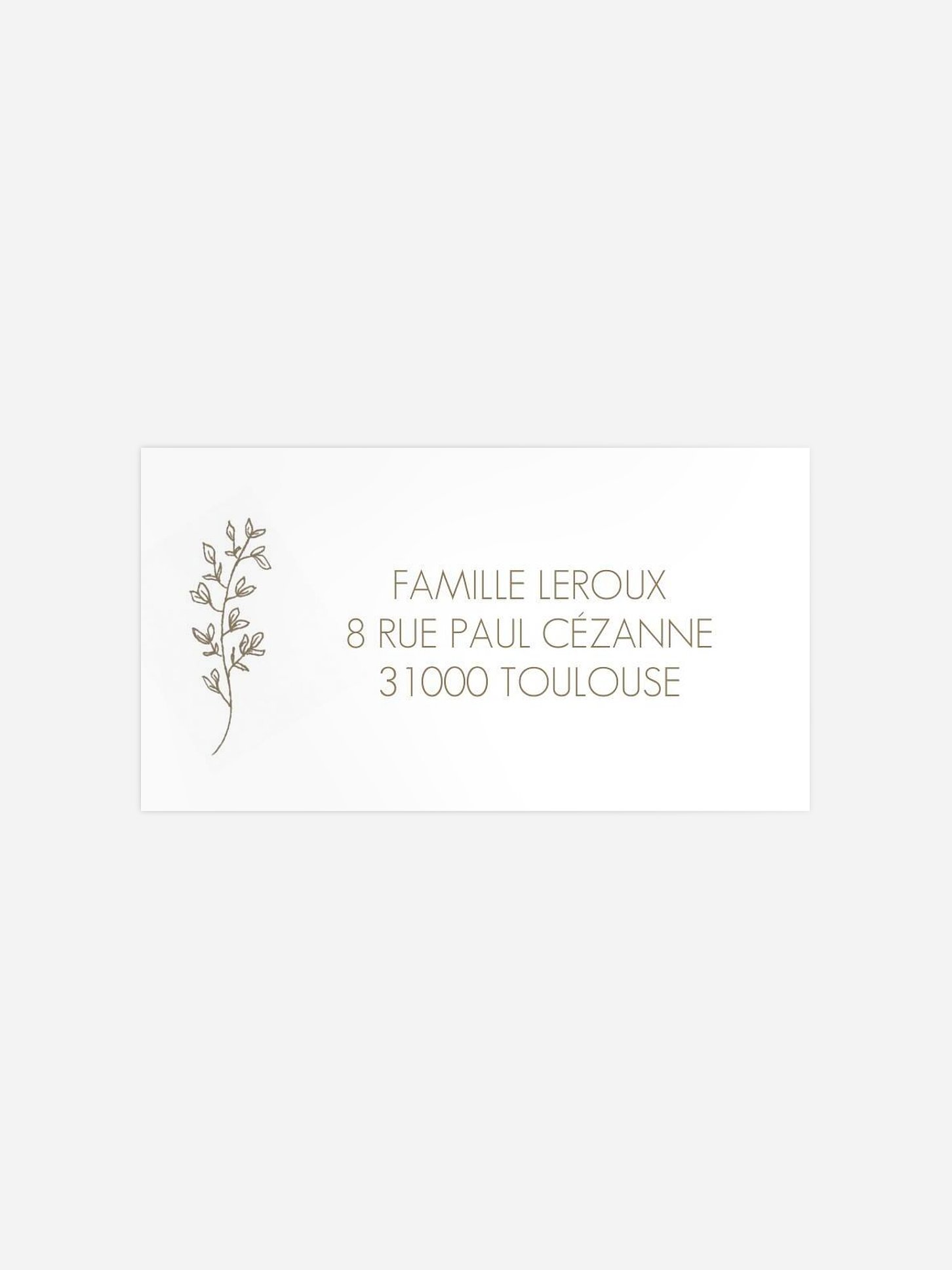 Étiquette destinataire naissance Lovely baby