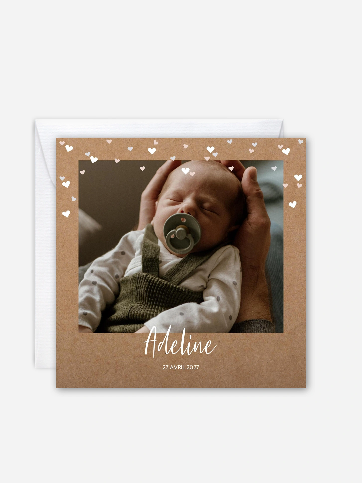 Faire-part naissance Pluie de tendresse