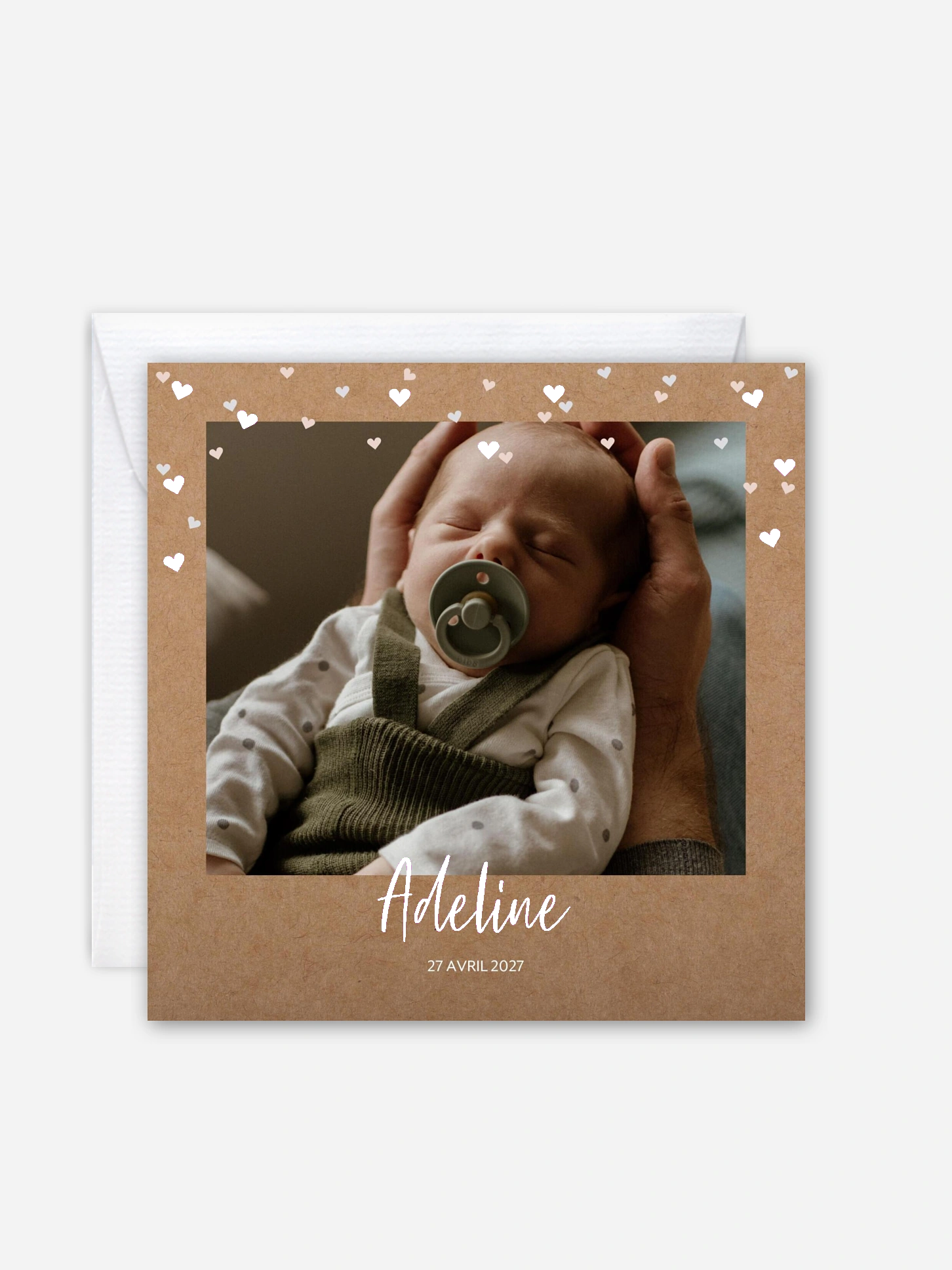 Faire-part naissance Pluie de tendresse